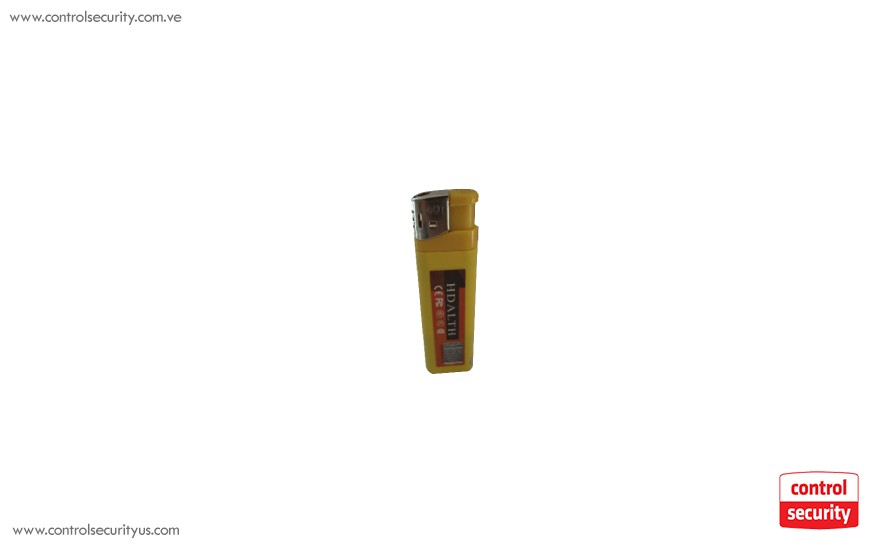 Yellow lighter with mini Spy Camera
